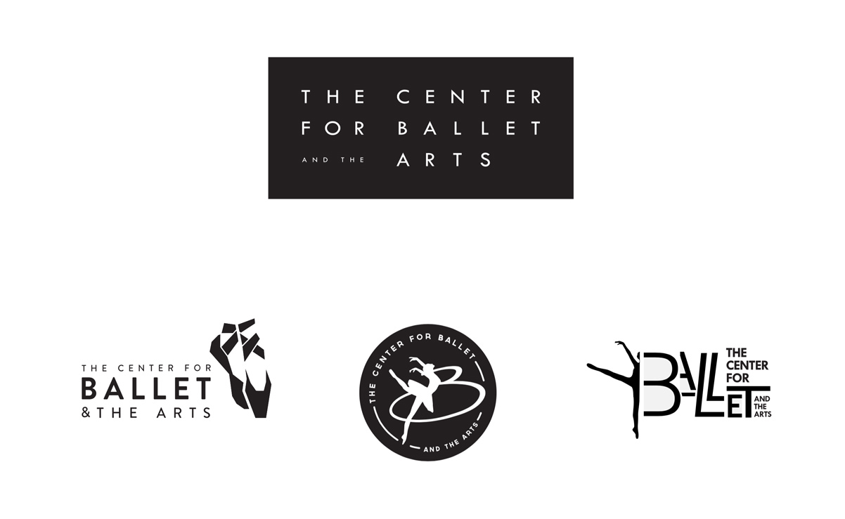 NYU's Center for Ballet and the Arts: Center for Ballet Logo Explorations