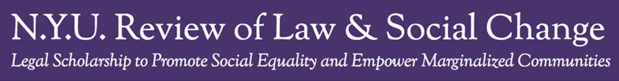 Social Ink's Logo for NYU: Review of Law and Social Change