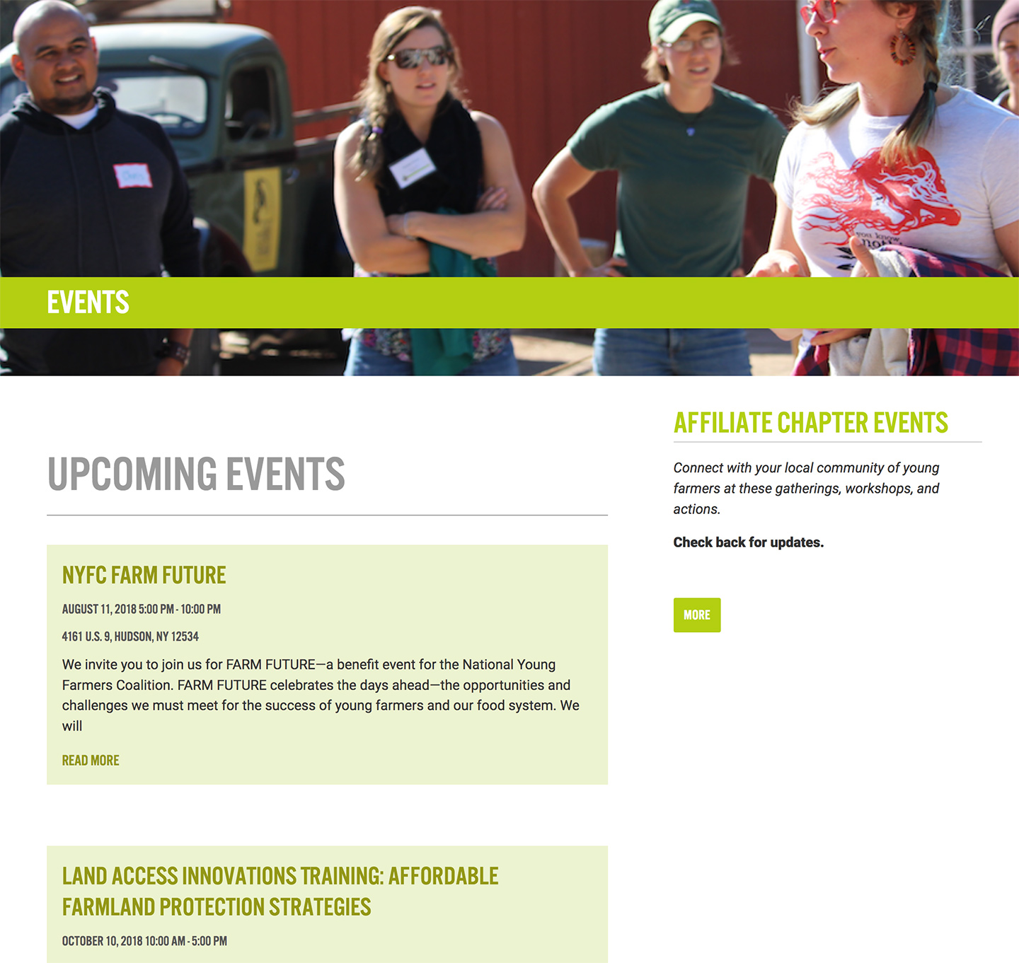 National Young Farmers Coalition: NYFC Events Archive