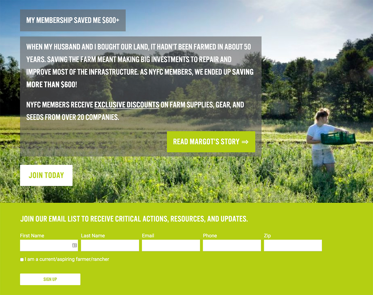 National Young Farmers Coalition: NYFC Homepage Features