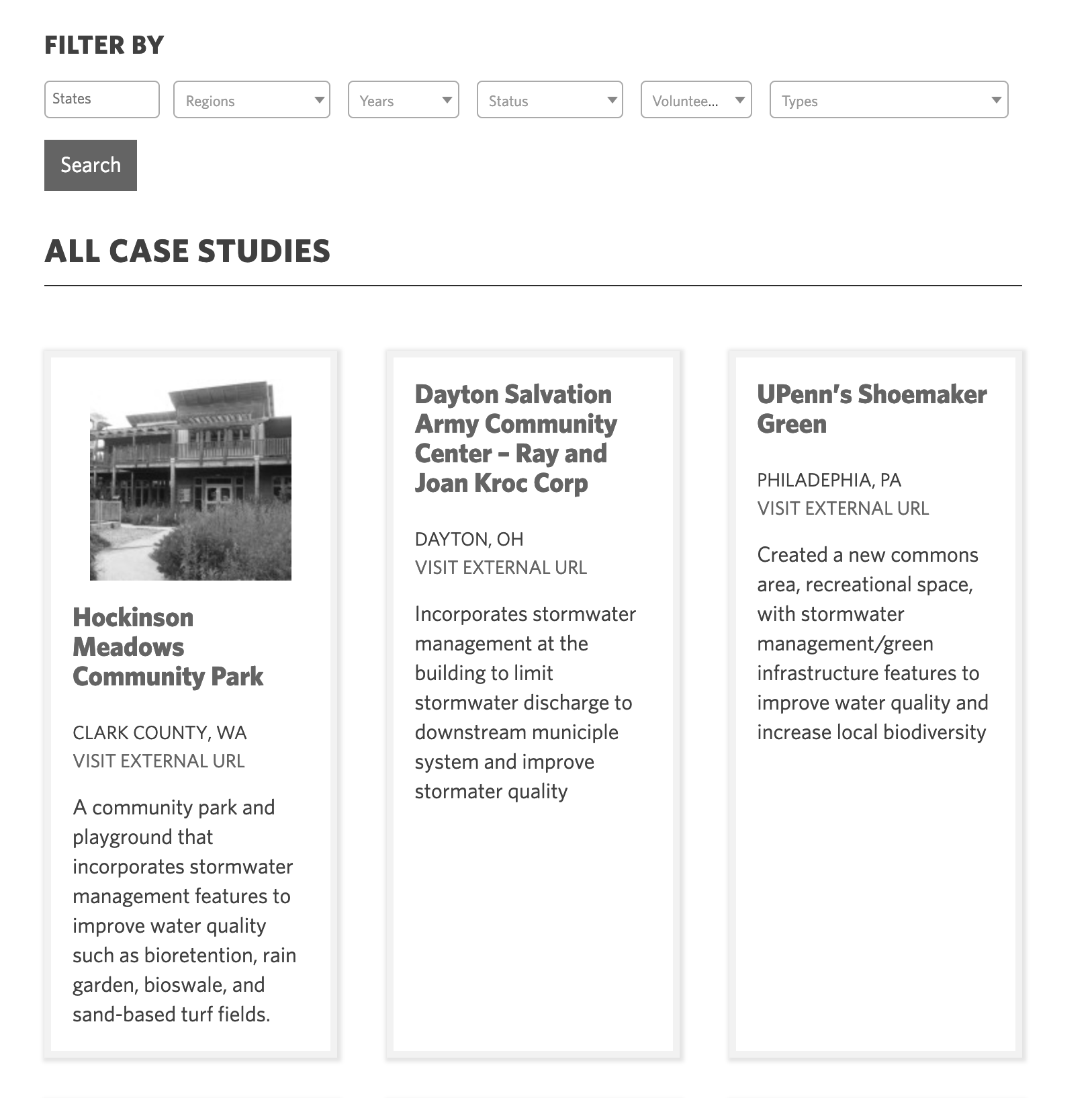 Princeton University: Water Reuse Sustainable Communities UX and UI Consulting: case-studies-resource-library-advanced-search