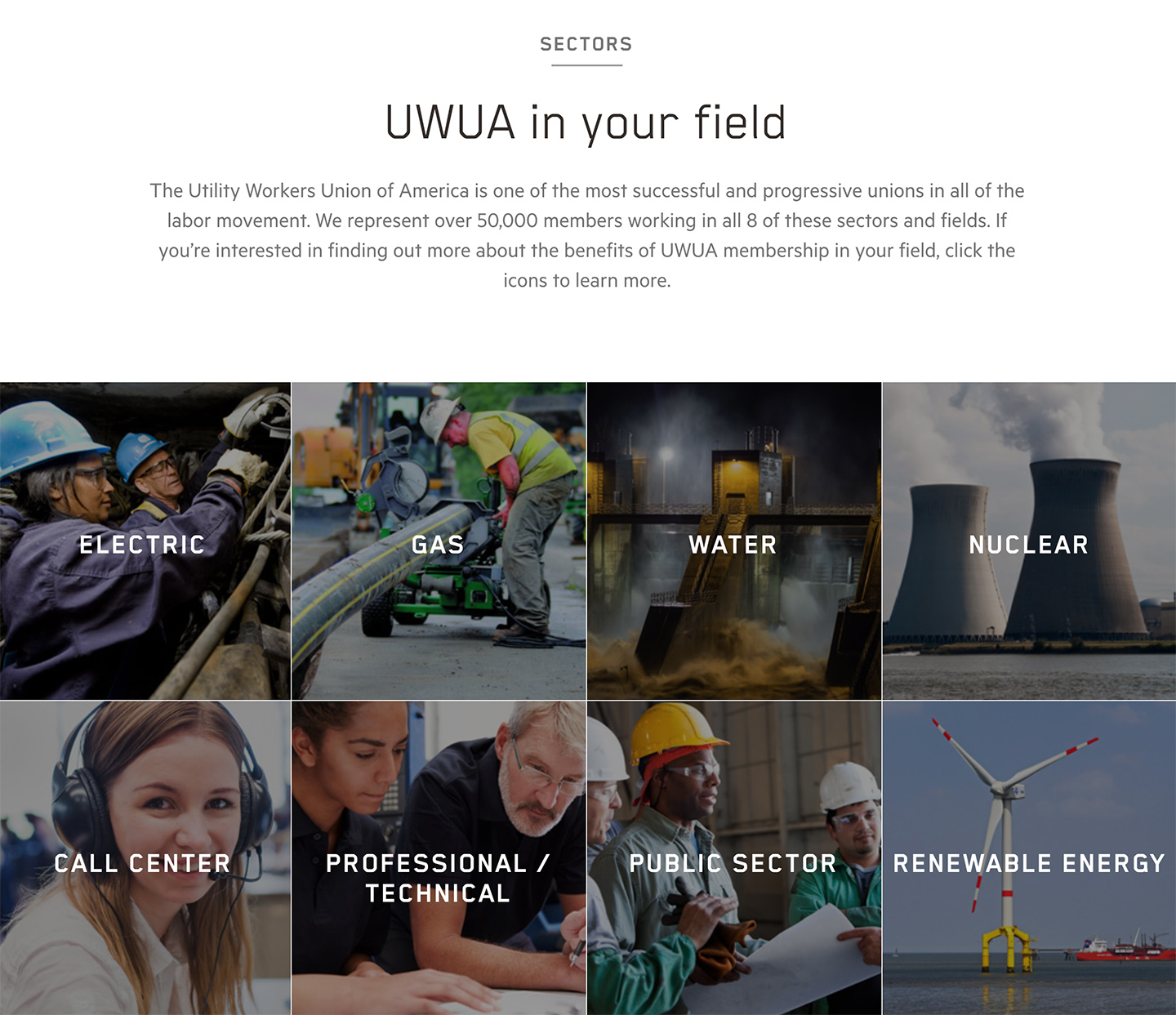 Utility Workers Union of America (UWUA): UWUA Utility Workers Union of America - Grid Overview