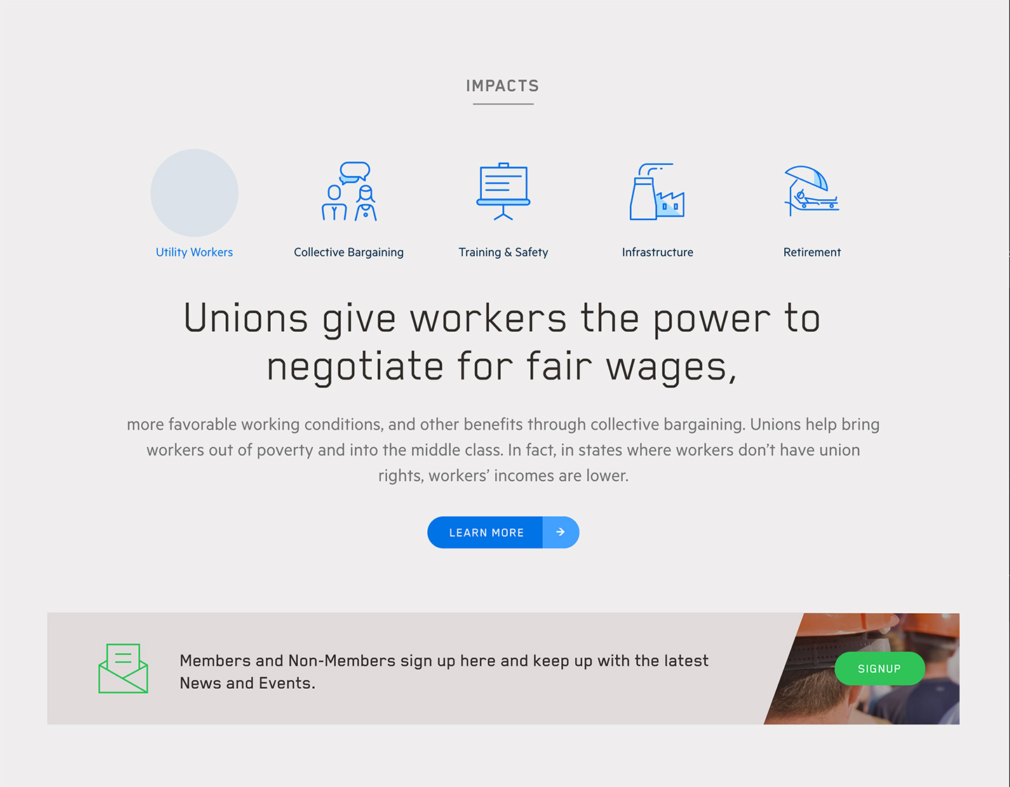 Utility Workers Union of America (UWUA): UWUA Utility Workers Union of America - Icon Overview