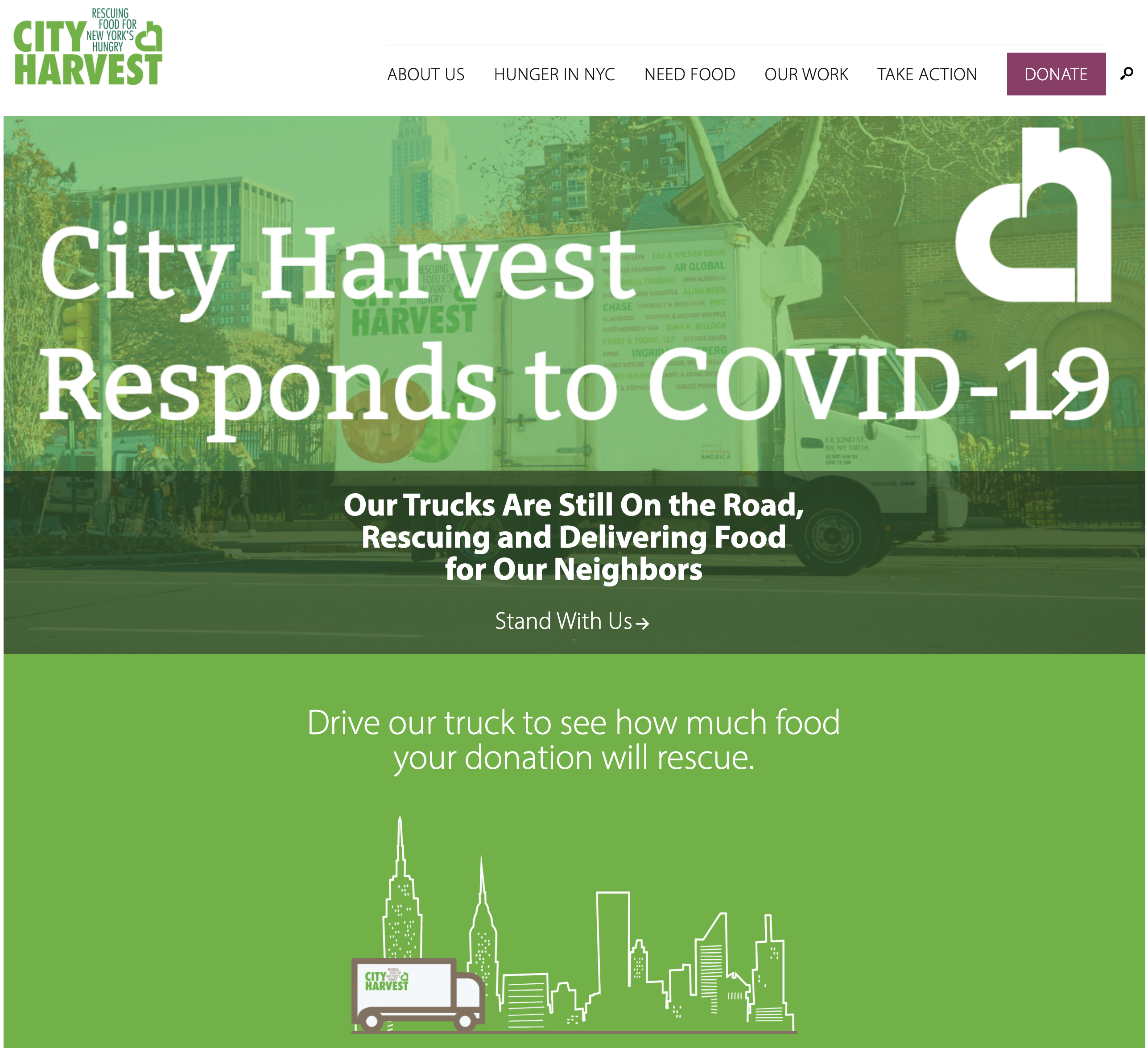 COVID-19 Relief: Helping City Harvest, NACTO, NYDIS, HPAE, and more