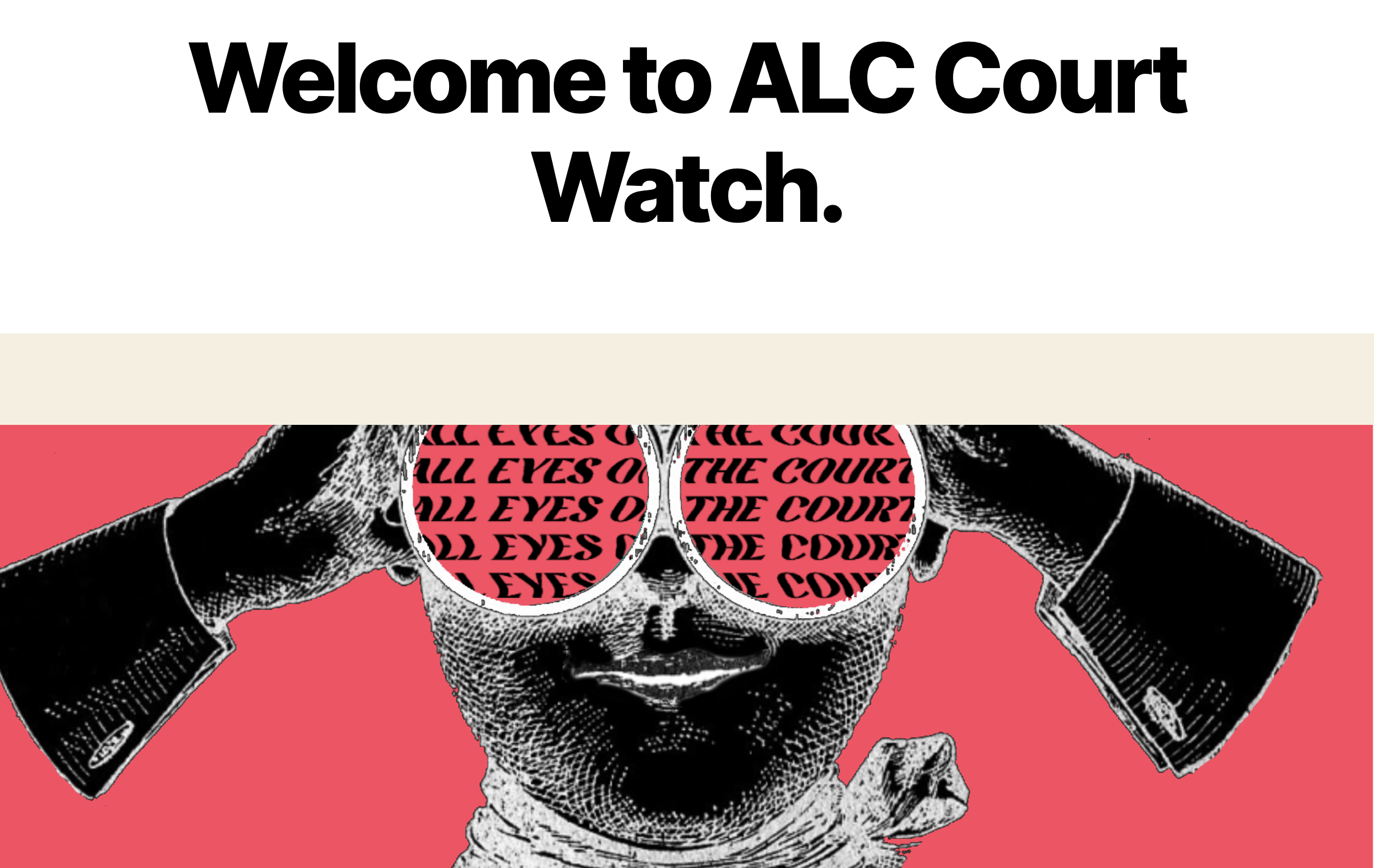 Abolitionist Law Center: Courtwatch: Images from the Courtwatch website