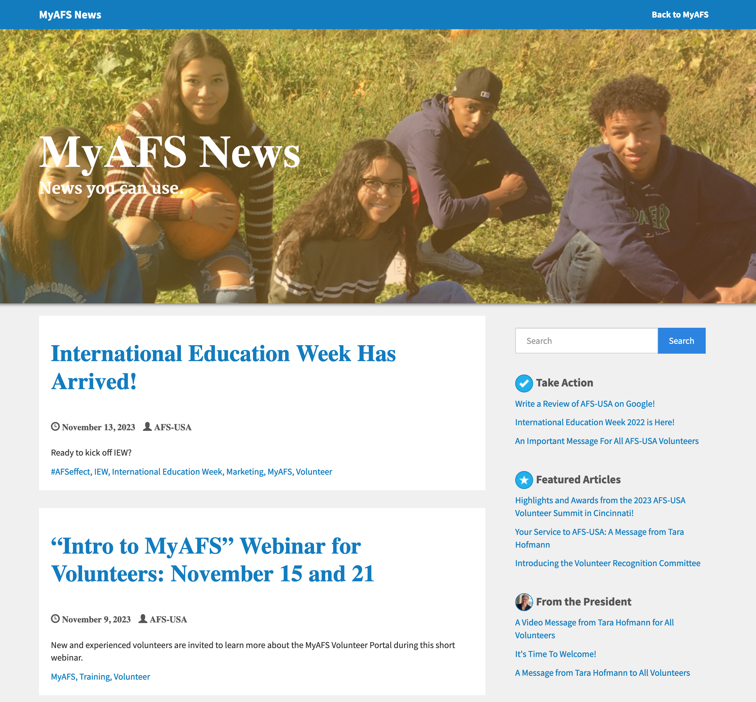 My AFS News: AFS News