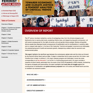 Feminist Action Network Economic Trends Report