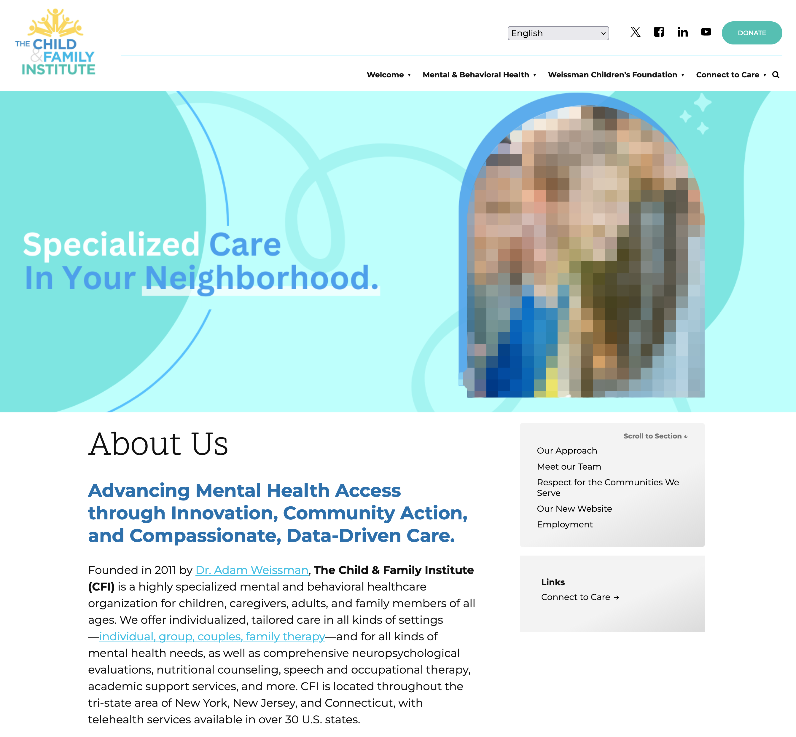 Child and Family Institute: New Website 2024: Child and Family Institute: About