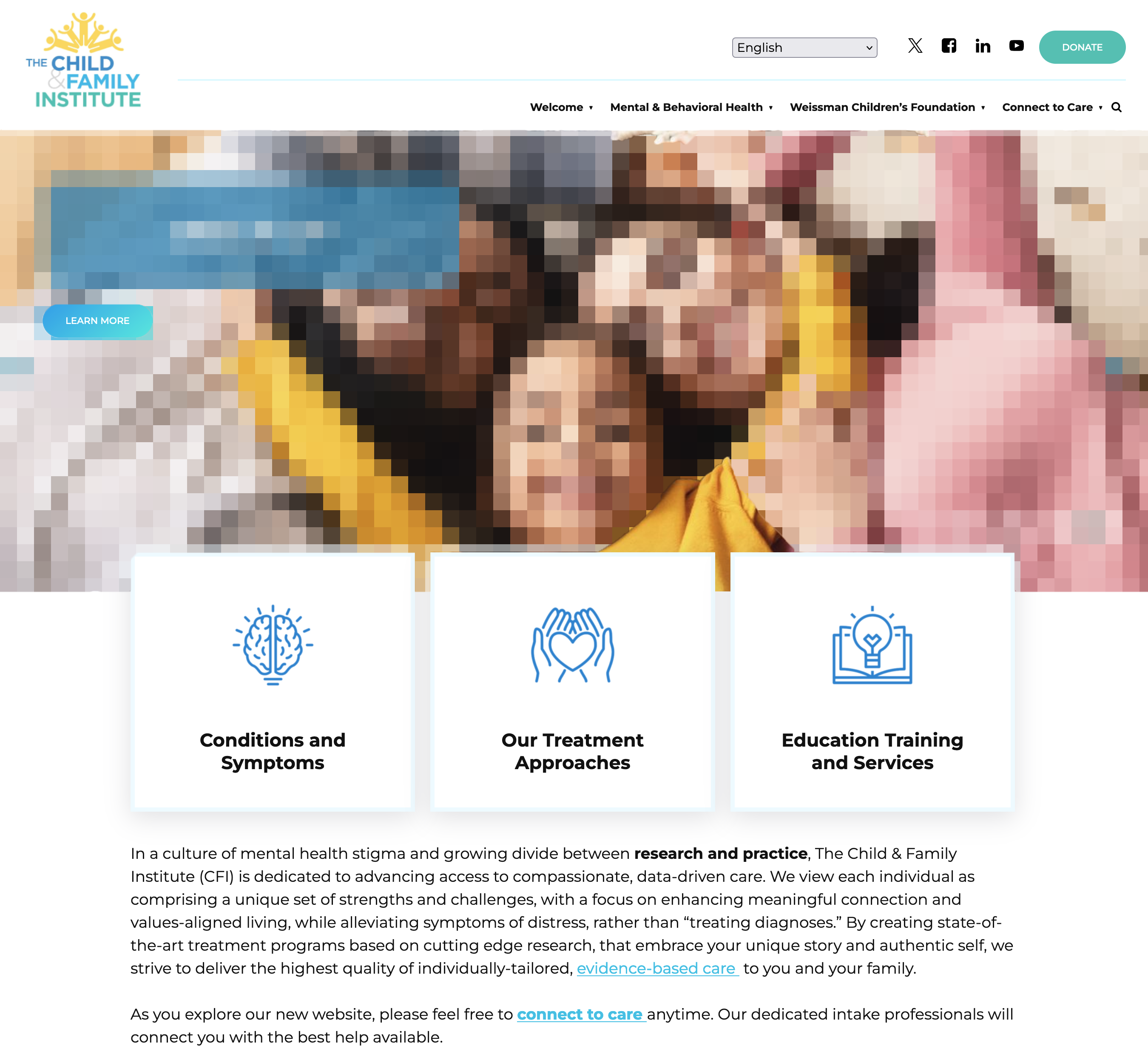Child and Family Institute: New Website 2024: Child and Family Institute: Home