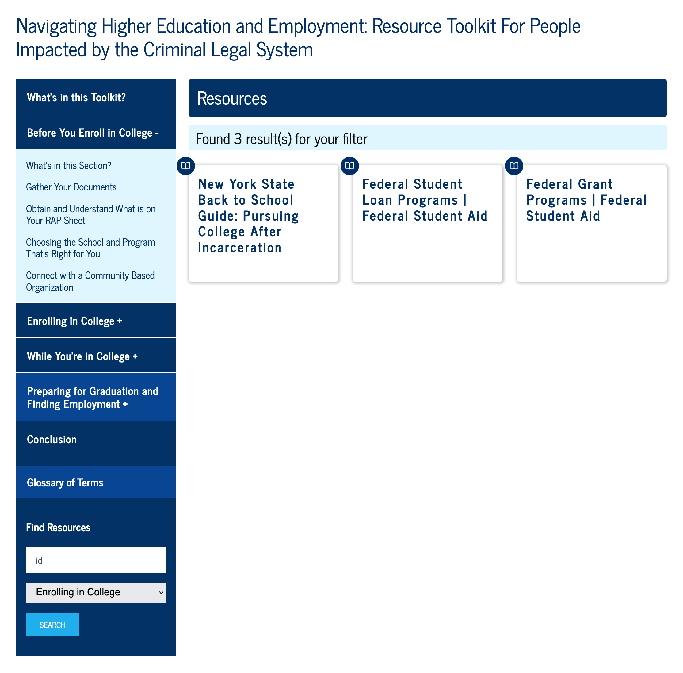 Interactive Toolkit for the Institute of Justice and Opportunity at CUNY John Jay: Justice and Opportunity Institute Toolkit: Keyword Search