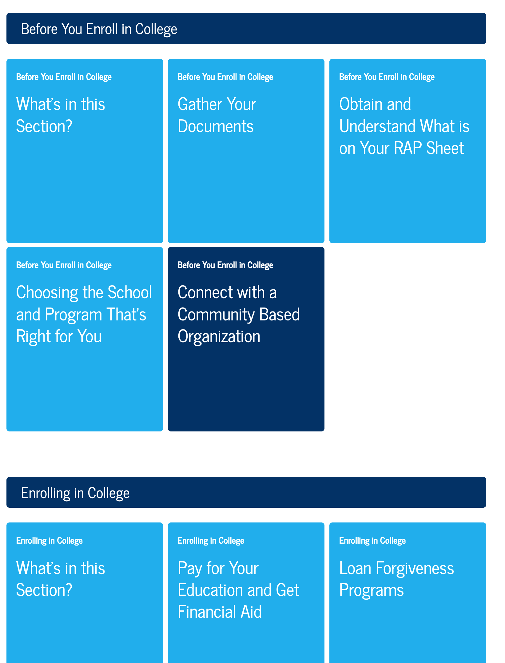 Interactive Toolkit for the Institute of Justice and Opportunity at CUNY John Jay: Justice and Opportunity Institute Toolkit: Table of Contents