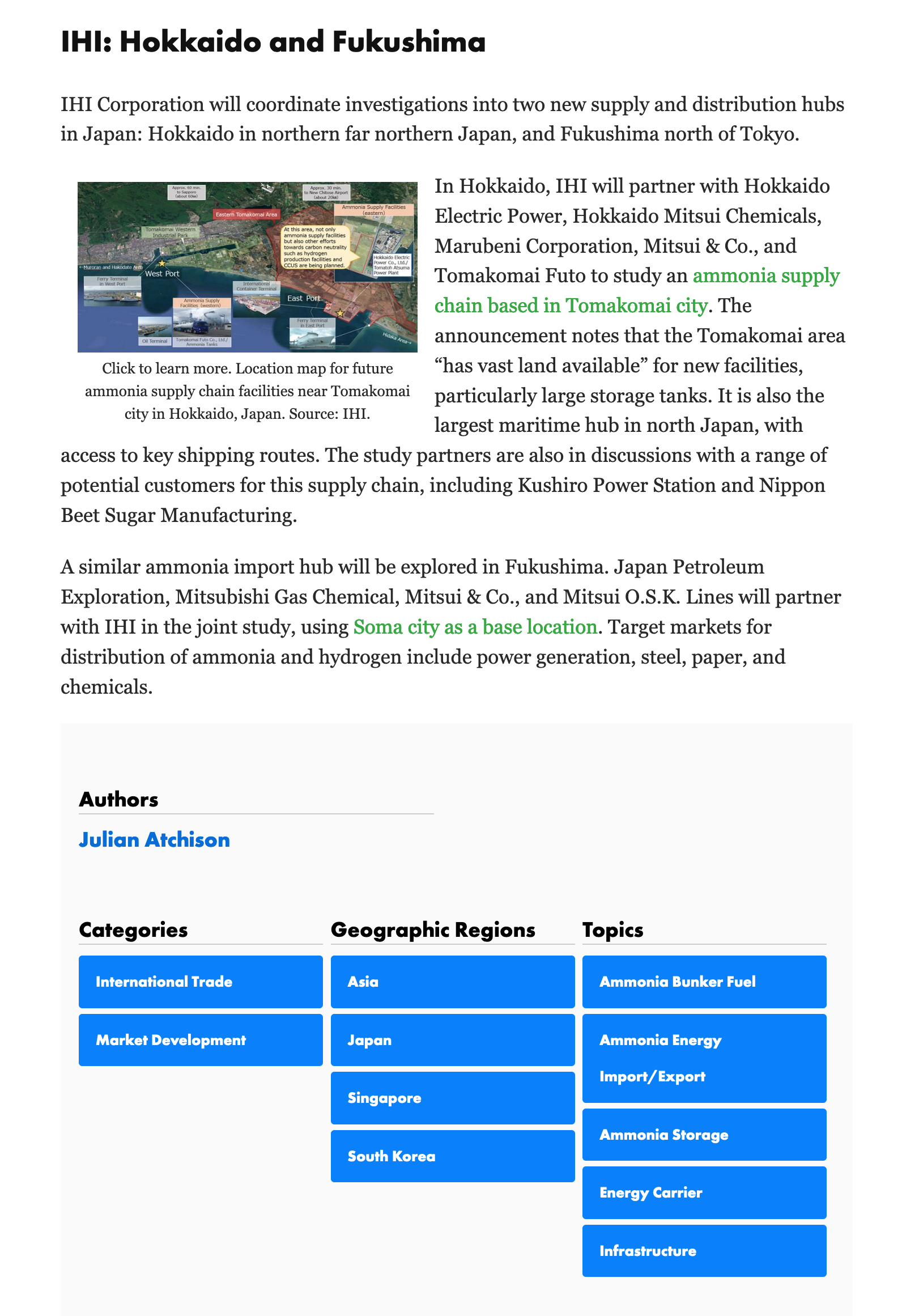 Ammonia Energy Association: MVP Re-launch: Metadata