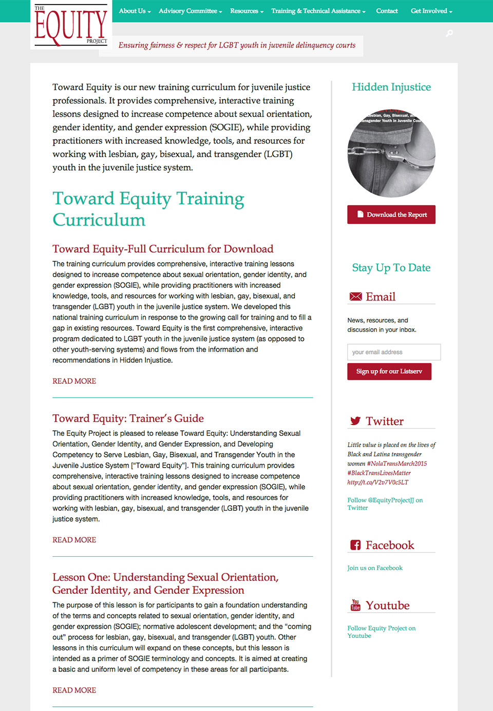 The Equity Project: Training Materials