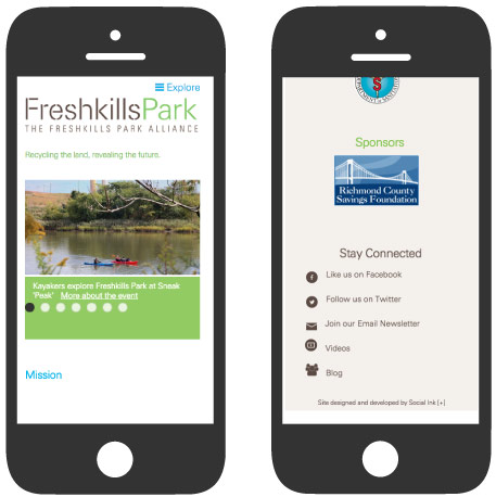 Freshkills Park Alliance: Mobile Responsive Design (RWD)