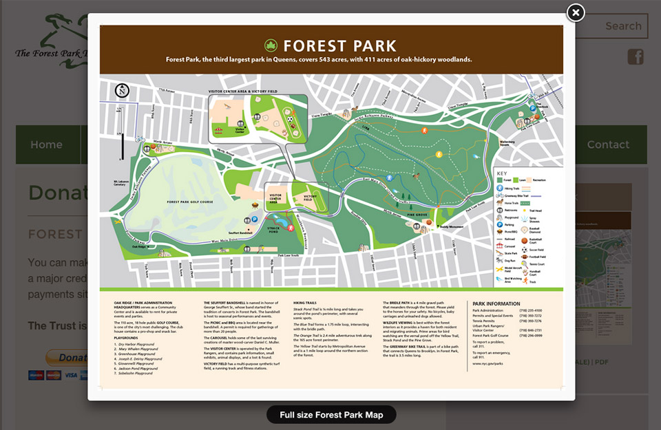 The Forest Park Trust: Forest Park Interacive Map