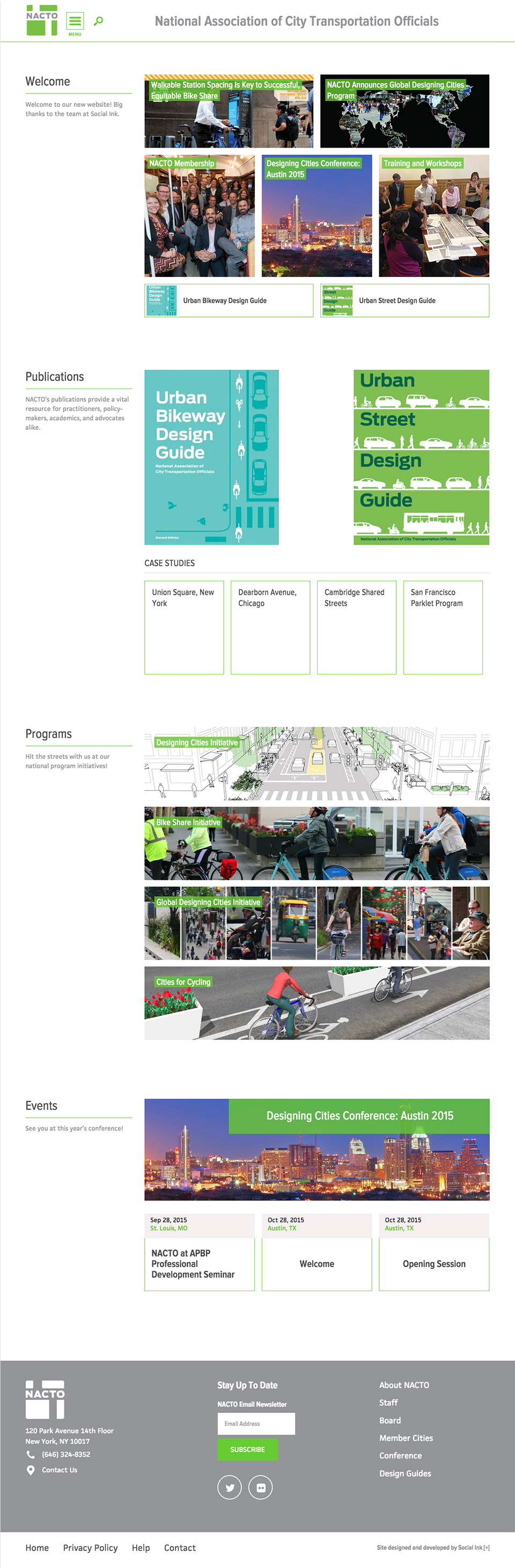 National Association of City Transportation Officials (NACTO): National Association of City Transportation Officials Homepage