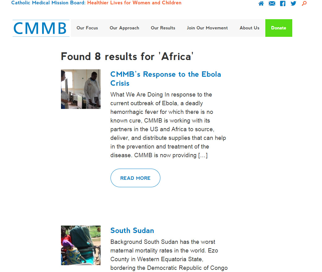 Catholic Medical Mission Board: You searched for Africa Catholic Medical Mission Board