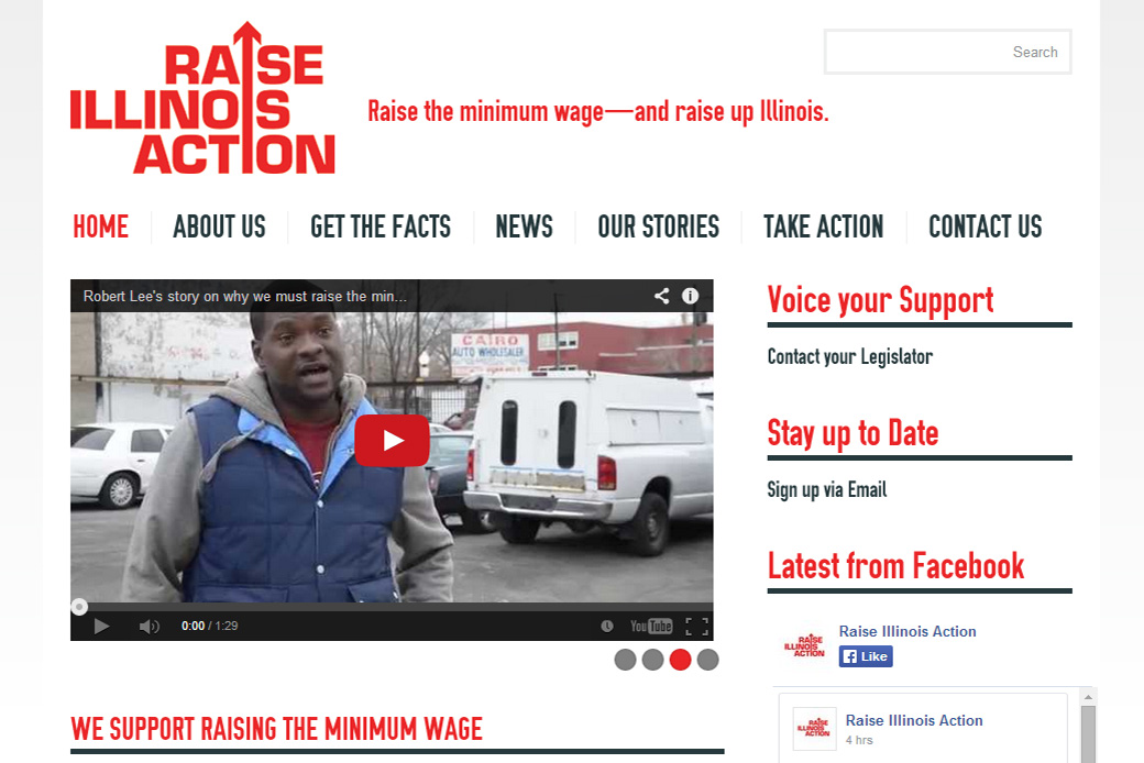 Raise Illinois Action: Raise Illinois Action Homepage by Social Ink