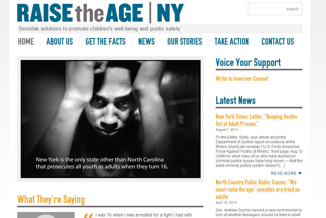 Raise the Age New York: Raise the Age New York - Homepage
