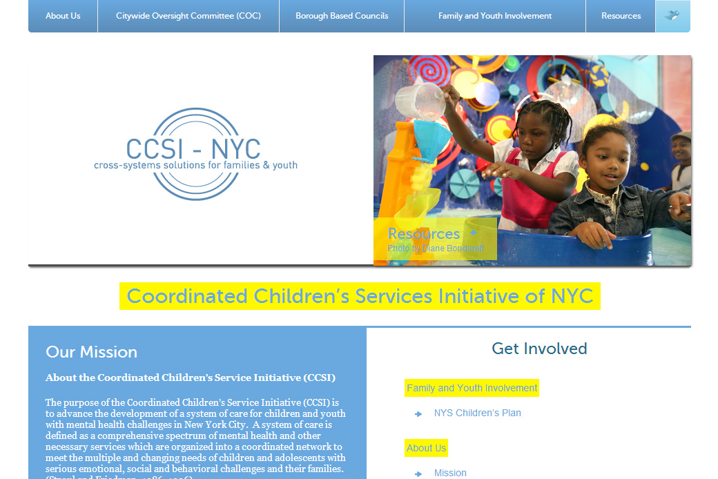 The Coordinated Children’s Service Initiative (CCSI): CCSI Slideshow