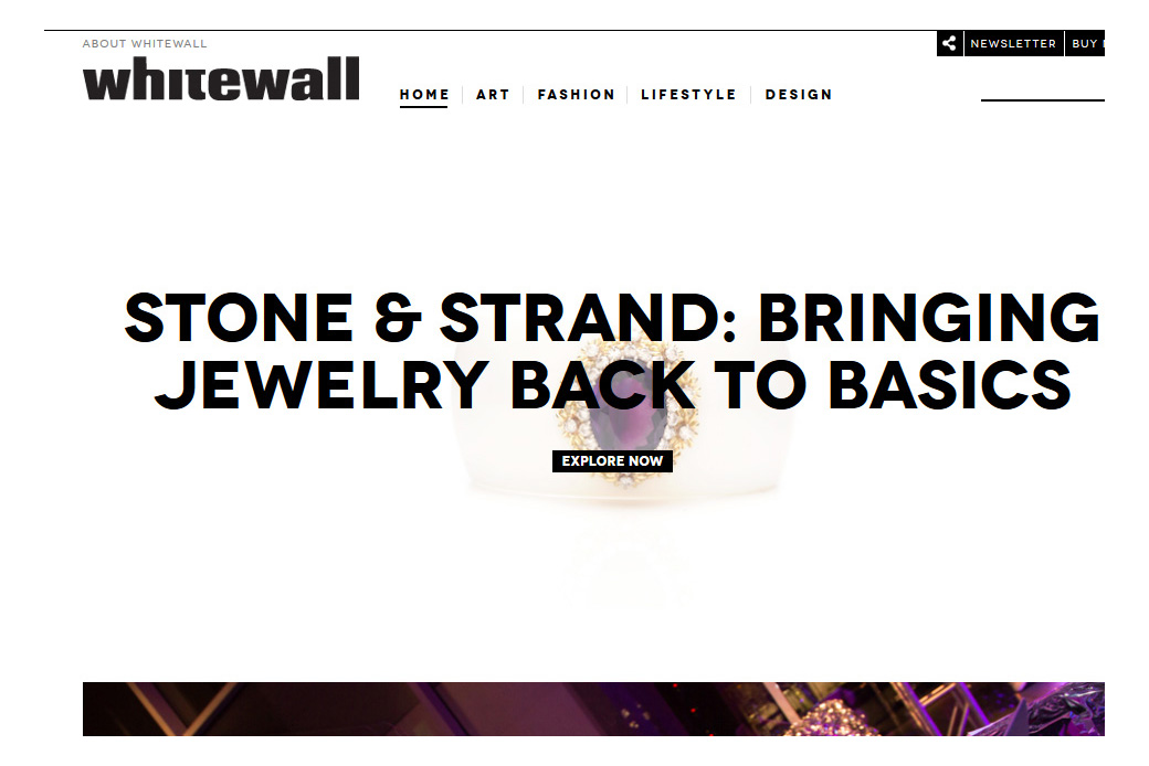 Whitewall Magazine: Whitewall Magazine Homepage