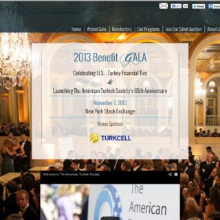 American Turkish Society Fundraising Microsite for Annual Gala