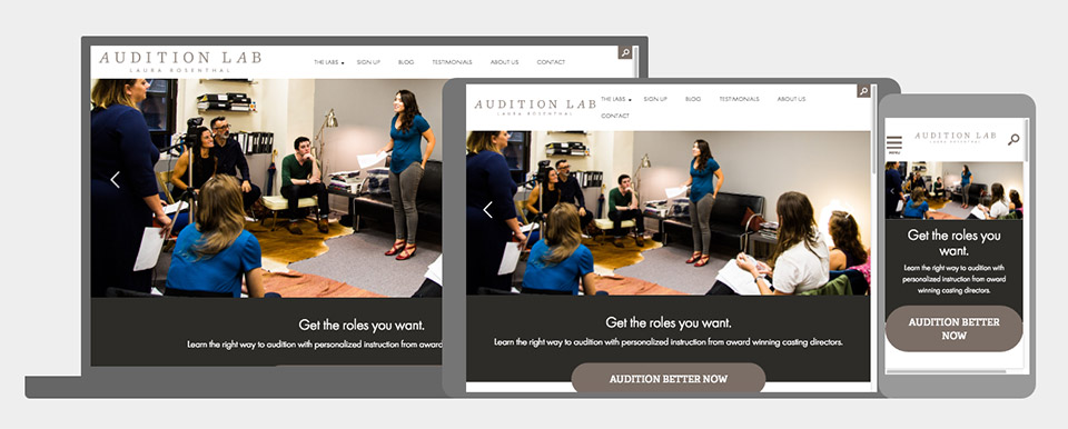 Laura Rosenthal Audition Lab: Responsive and Mobile