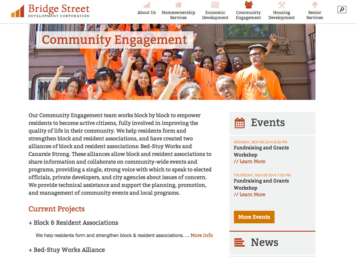 Bridge Street Development Corp: Community Projects and Events