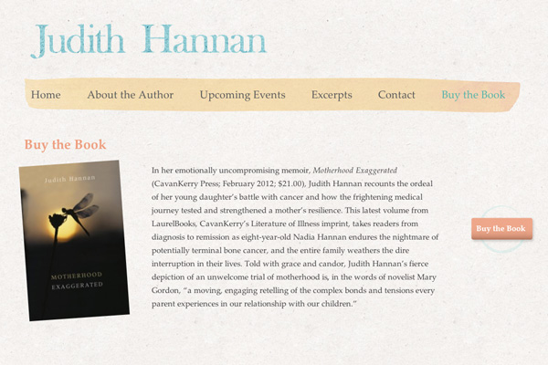 New Website for New York Based Writer, Judith Hannan launches Motherhood Exaggerated