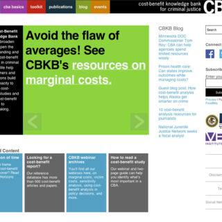 Cost-Benefit Knowledge Bank for Criminal Justice (Vera Institute of Justice - CBKB)