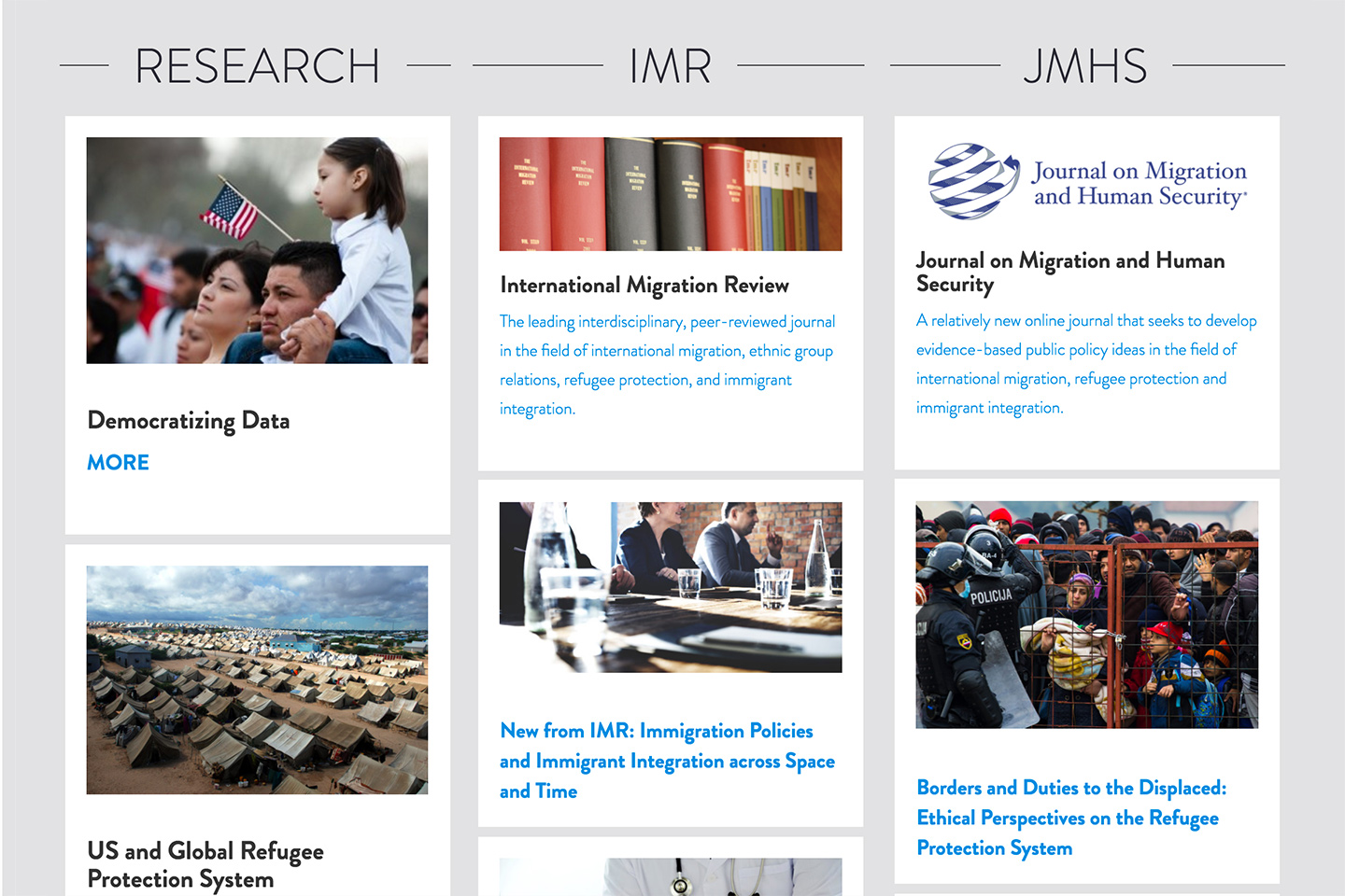 CMSNY: Center for Migration Studies: Center for Migration Studies - Featured Modules