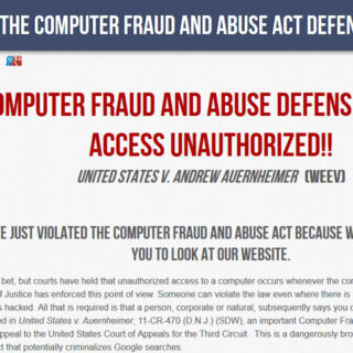 The Computer Fraud and Abuse Act Legal Defense Fund