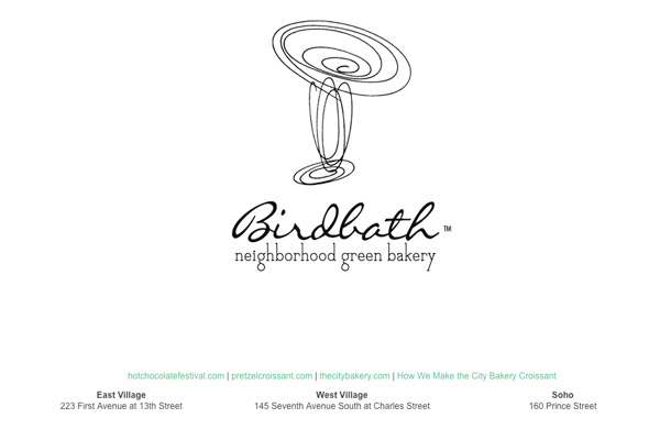The City Bakery / Birdbath Bakery: Birdbath Bakery: Internal Home