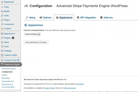 Advanced Payment Engine WordPress - Appearance