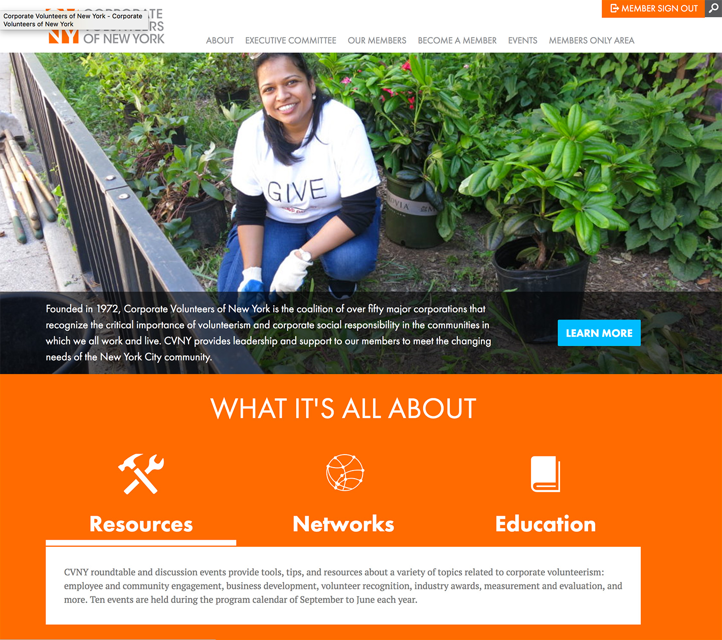 Corporate Volunteers of New York: CVNY Homepage