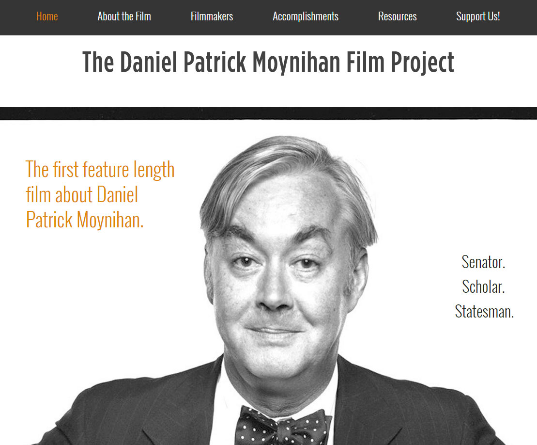 New Site for the Daniel Patrick Moynihan Film Project