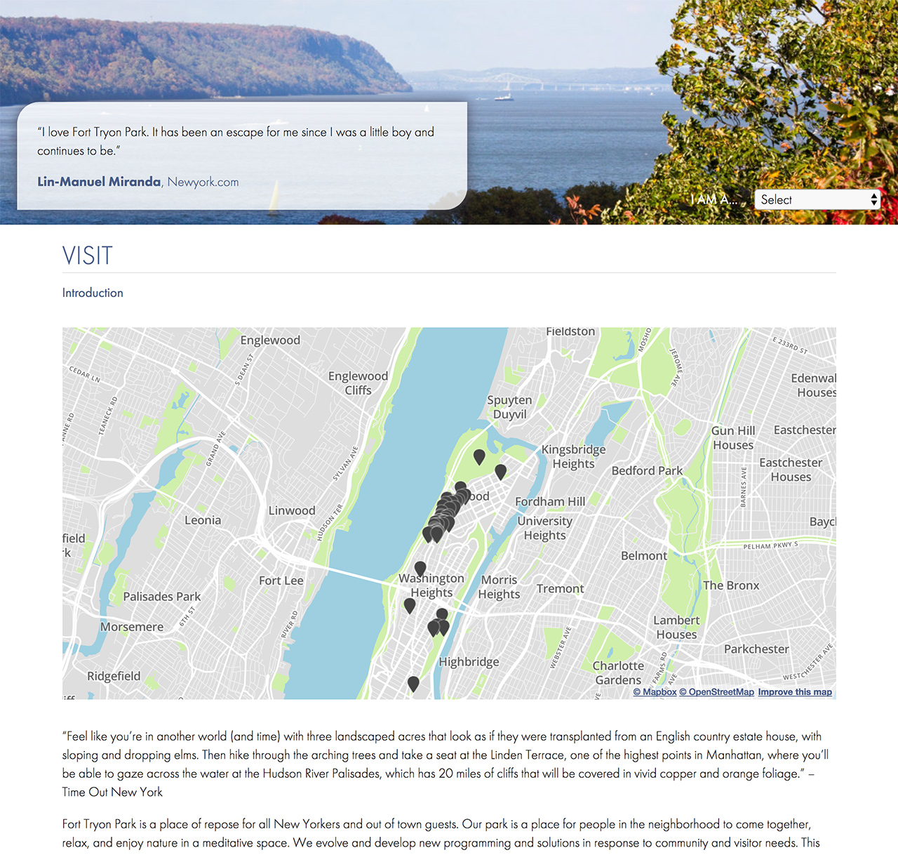 Fort Tryon Park Trust: Fort Tryon Park Trust Data Integrated Park Map