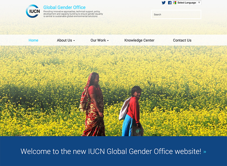 IUCN Global Gender Office new site launch