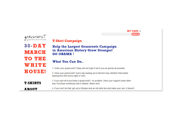 grassrootsT - Campaign for the White House: Grassroots T Home