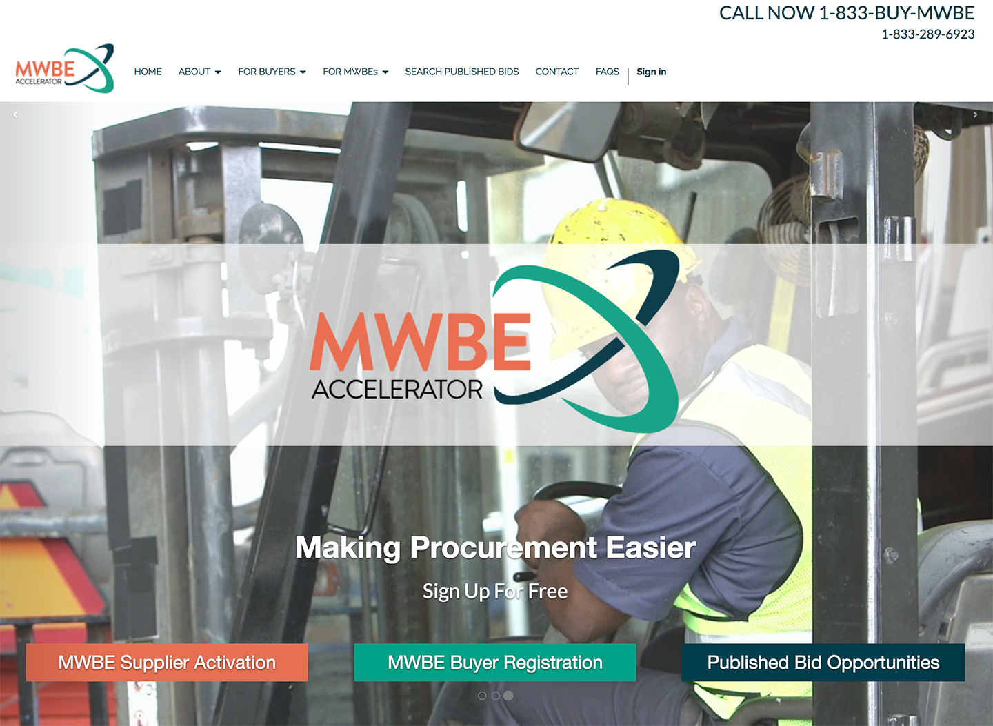 MWBE Accelerator: MWBE Accelerator Homepage
