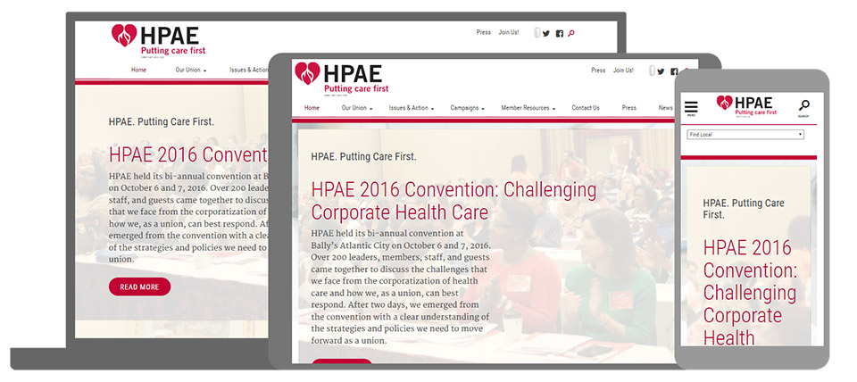 HPAE - Health Professionals and Allied Employees: Mobile Views