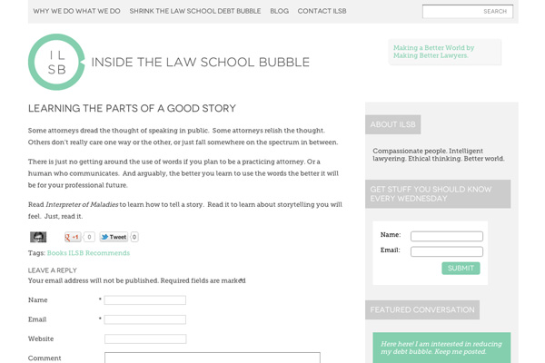 Inside the Law School Bubble: Learning