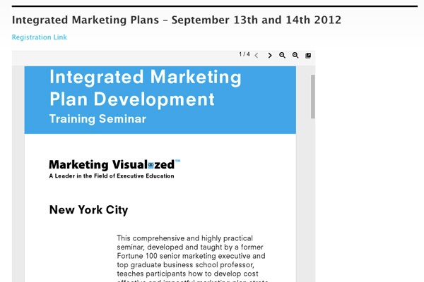 Marketing Visualized: Marketing Visualized Embedded Brochures