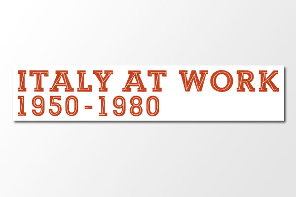 Italy at Work (Mondo Cane): Italy at Work Print / Logotype Recreation