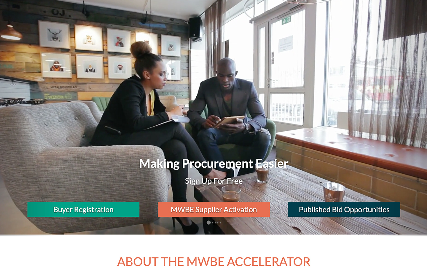 MWBE Accelerator: MWBE Accelerator Homepage Video
