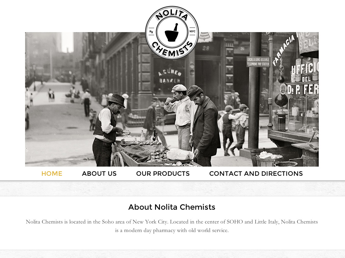 A new brand with an old world feel: Nolita Chemists