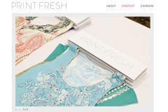 Print Fresh Studio contact page, website by Social Ink