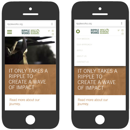 RippleWorks: Mobile Responsive Layout