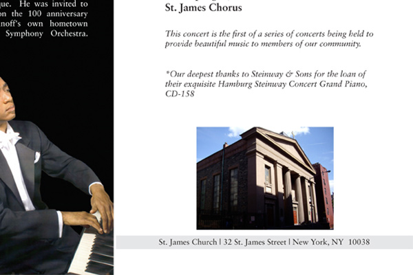 Felix Spangler: Concert at St James Church: Recital Program