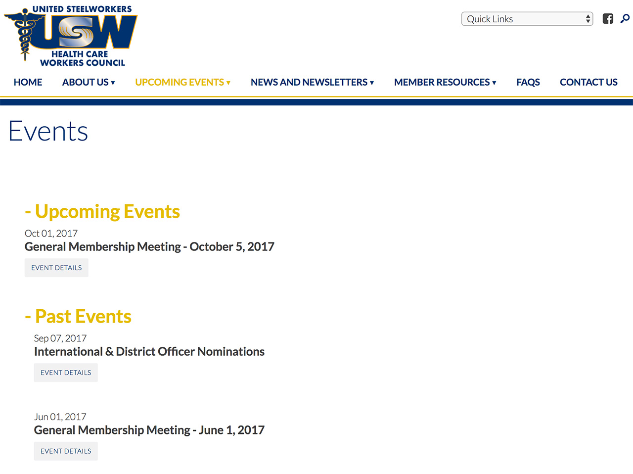 United Steelworkers Local 4-200: Automatically Sorted Past and Upcoming Events Archive